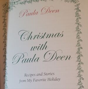 Cookbook CHRISTMAS WITH PAULA DEEN Recipes and Stories Small 7x4